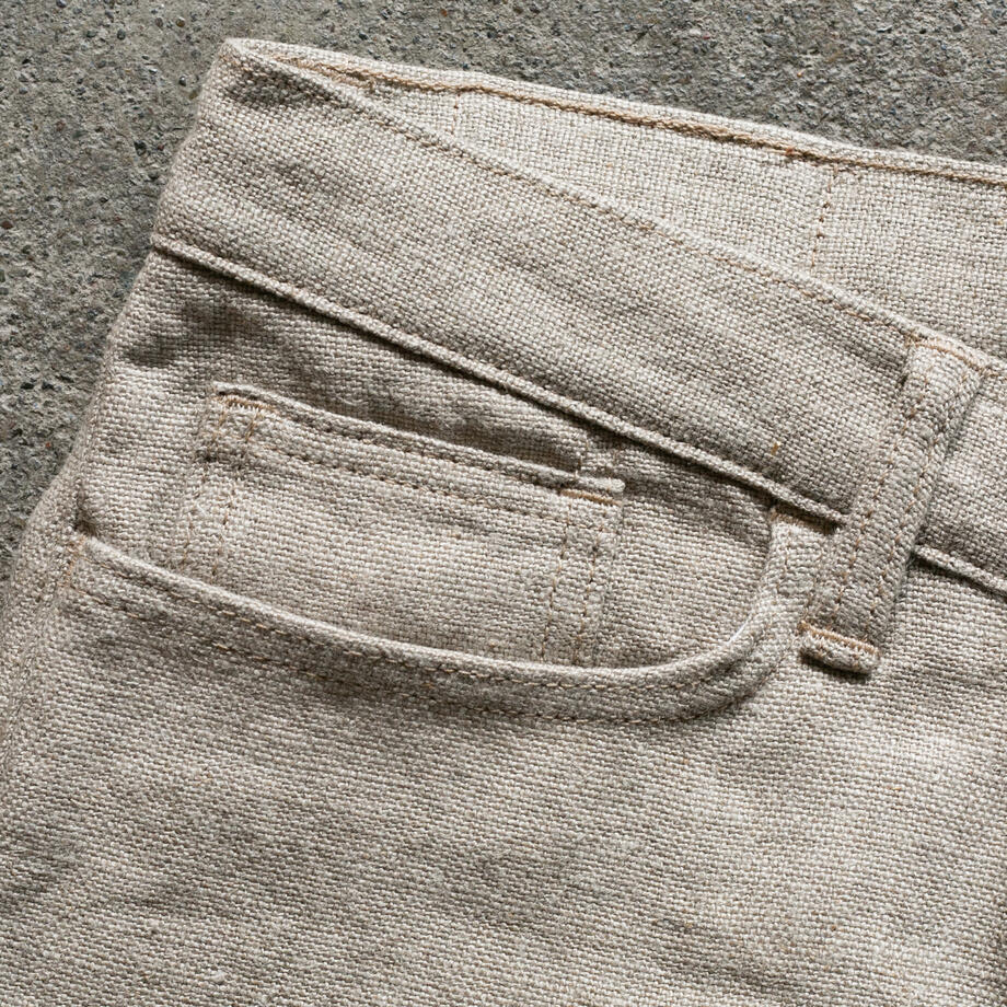 gustin #499 beast linen 5 pocket - natural