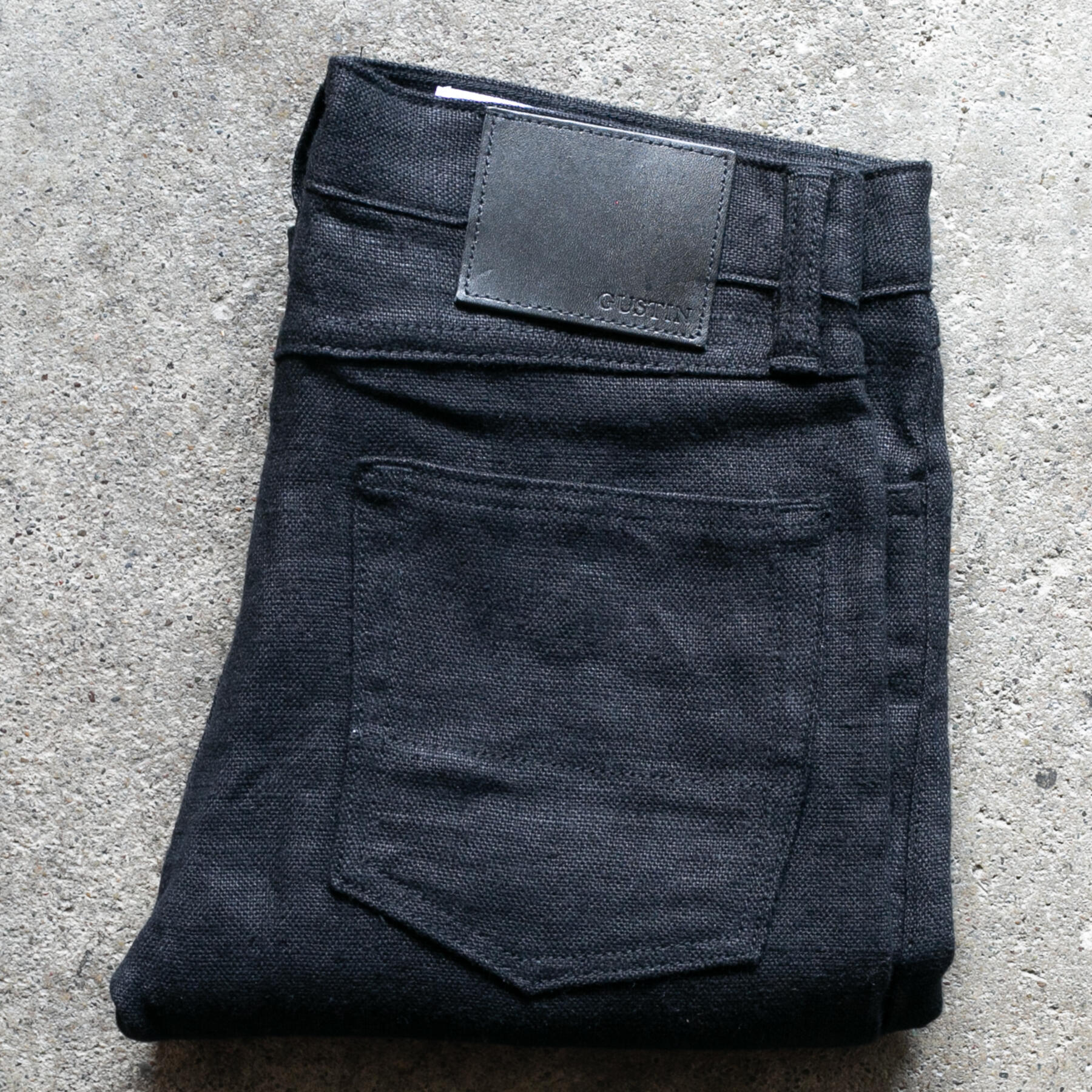 gustin #500 beast linen 5 pocket - black