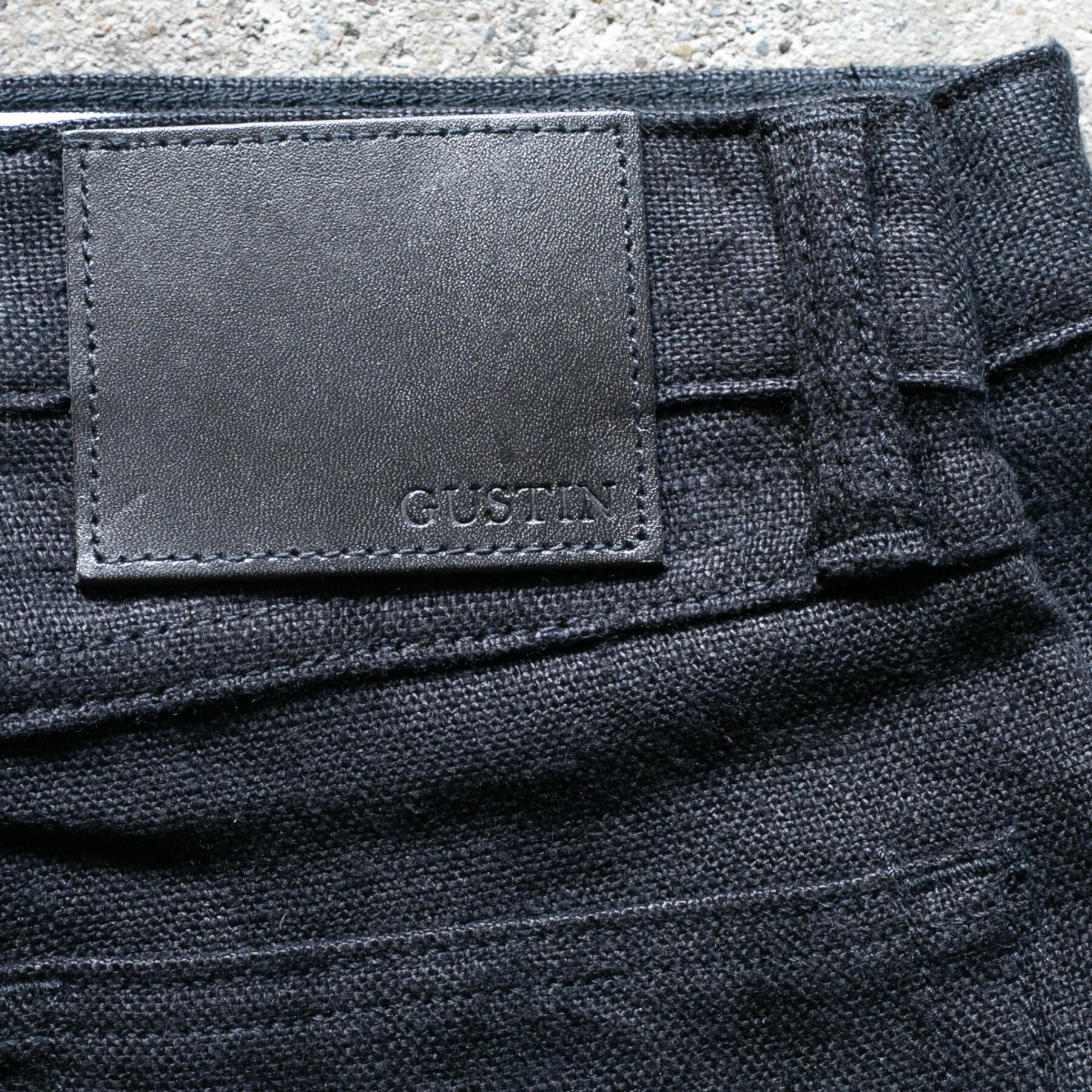 gustin #500 beast linen 5 pocket - black