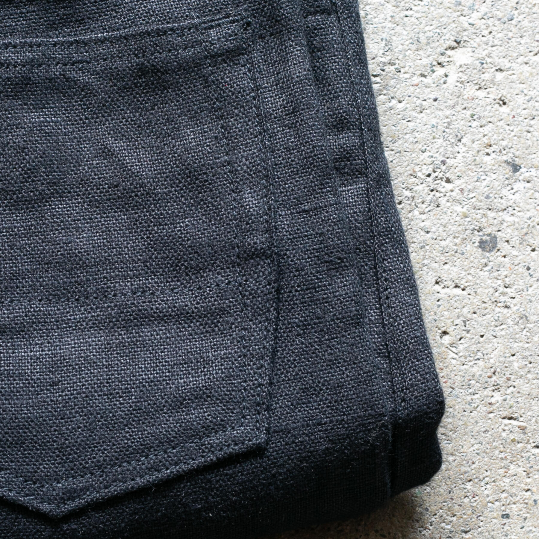gustin #500 beast linen 5 pocket - black