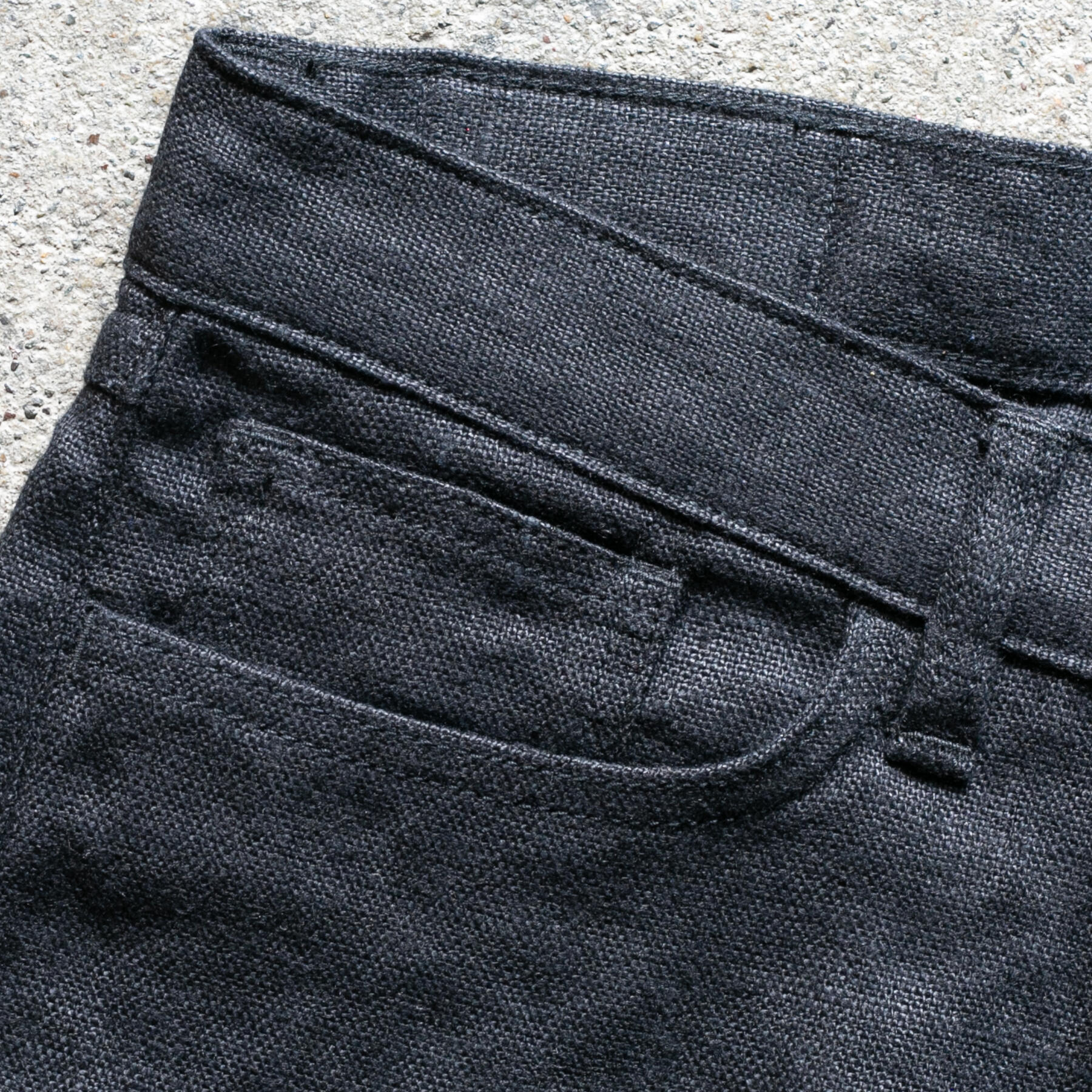 gustin #500 beast linen 5 pocket - black