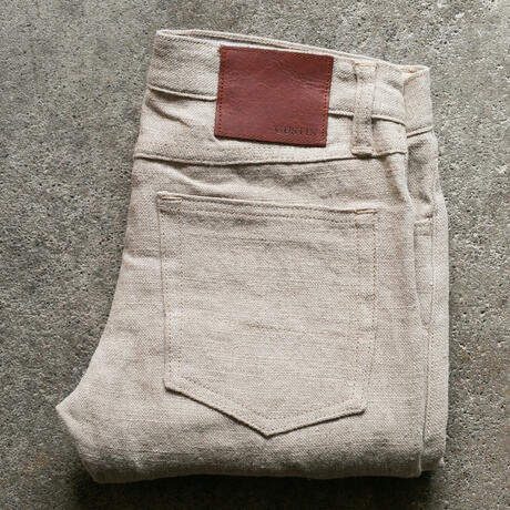 gustin #499 beast linen 5 pocket - natural