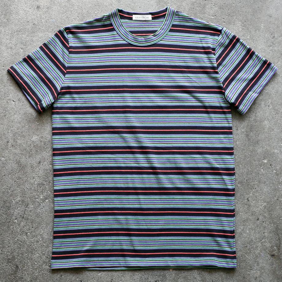 gustin japan retro stripe t-shirt - electric