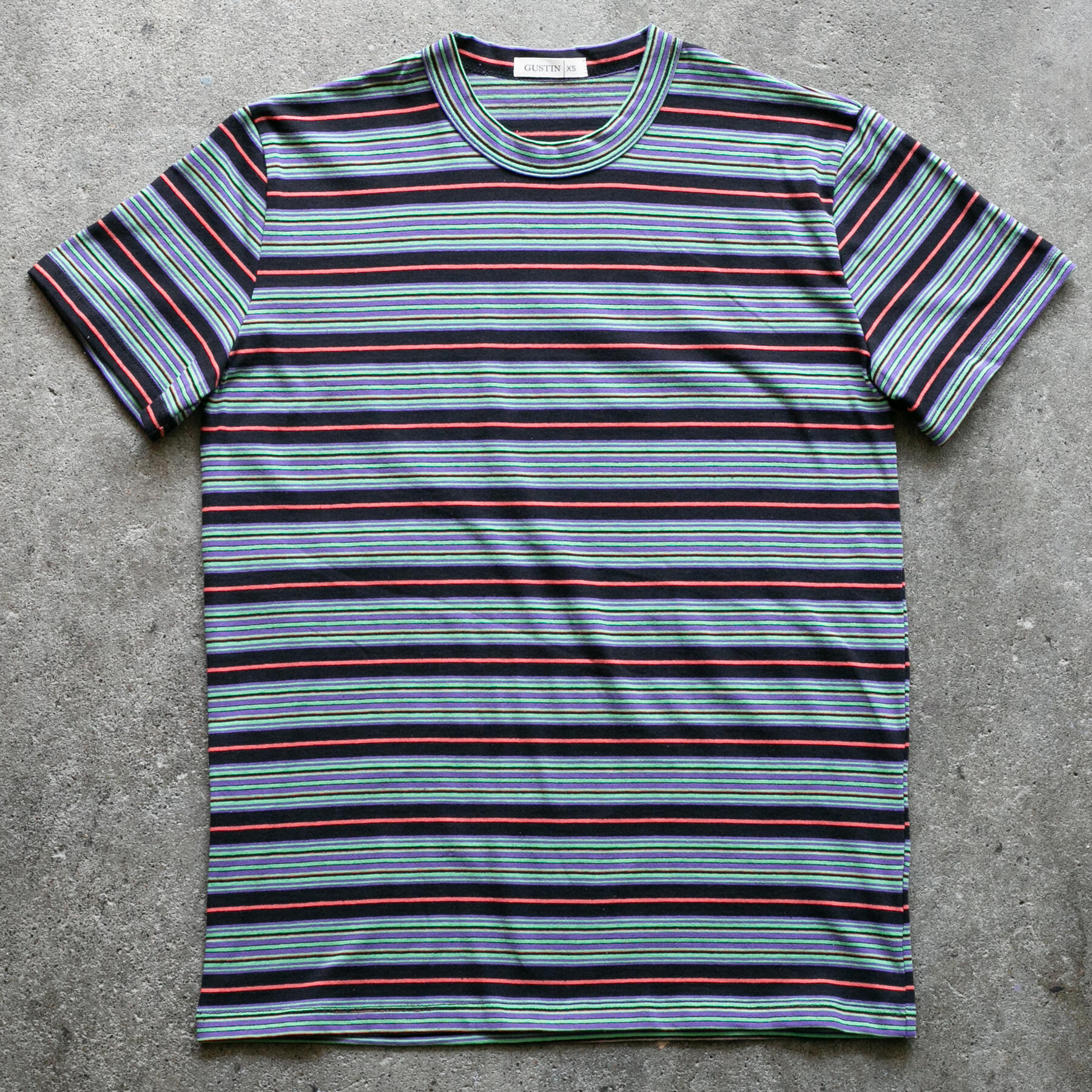 gustin japan retro stripe t-shirt - electric
