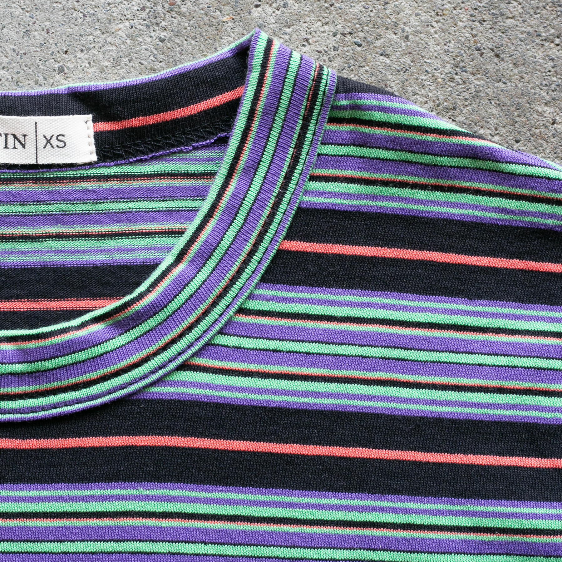 gustin japan retro stripe t-shirt - electric