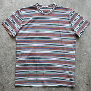 gustin japan retro stripe t-shirt - walnut