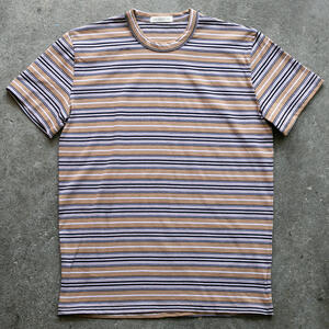 gustin japan retro stripe t-shirt - tan