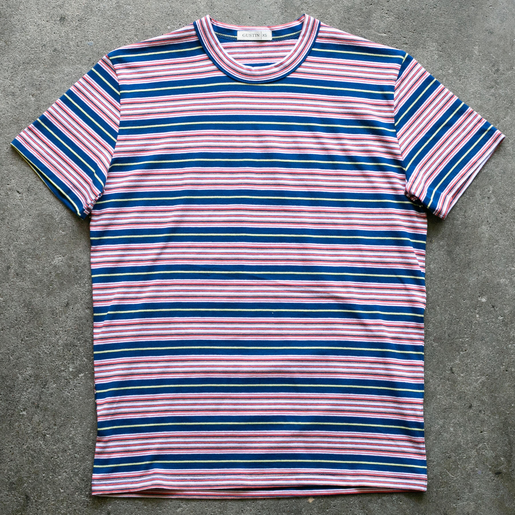 gustin japan retro stripe t-shirt - nautical