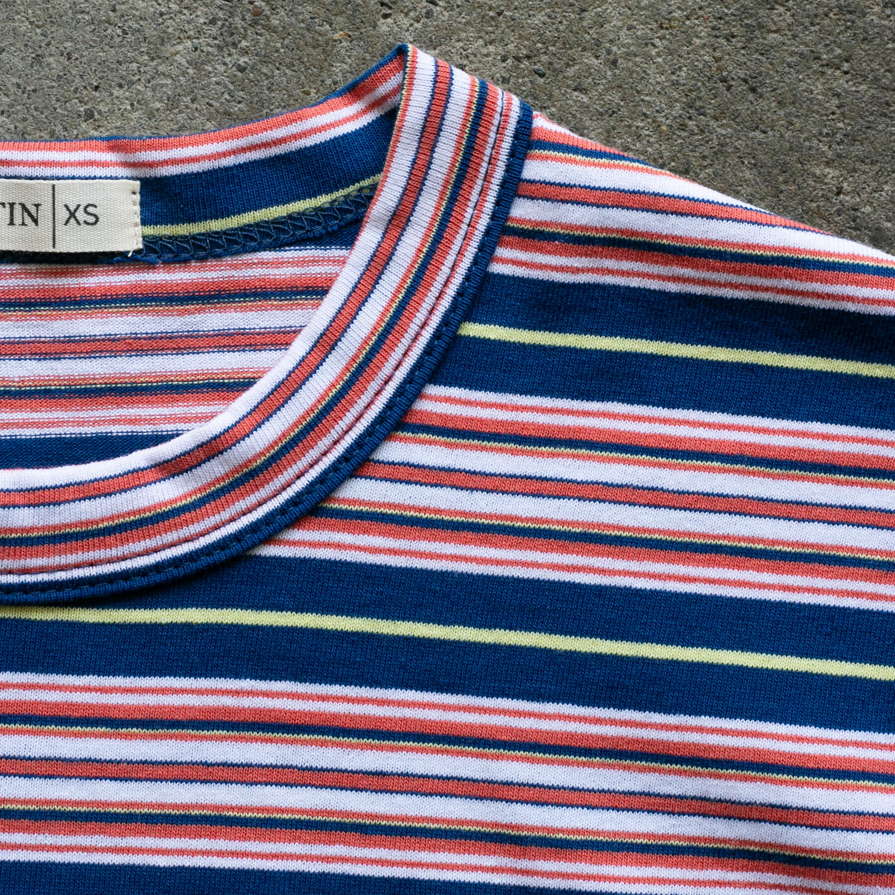 gustin japan retro stripe t-shirt - nautical