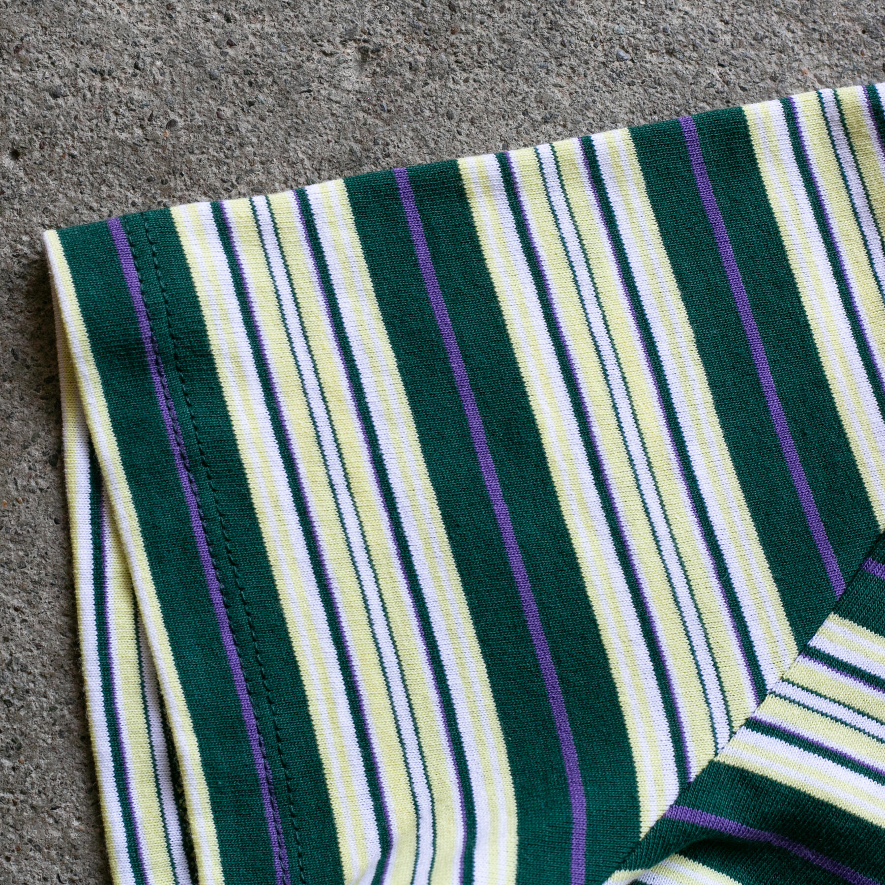 gustin japan retro stripe t-shirt - canary