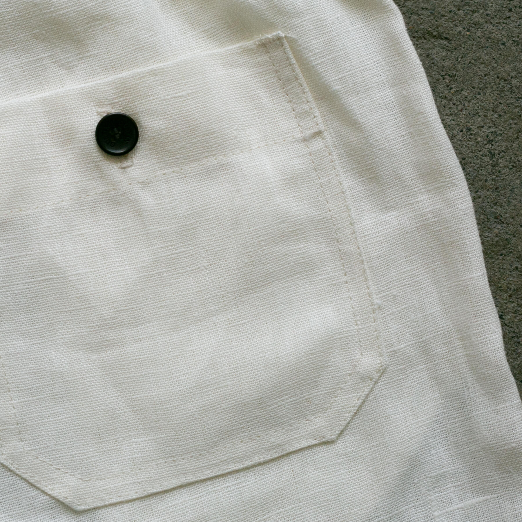 gustin #128 rustic slub linen shorts - ivory
