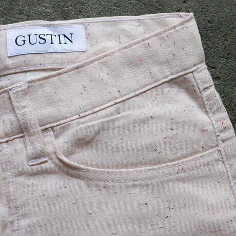 gustin #502 cream rainbow nep 5 pocket