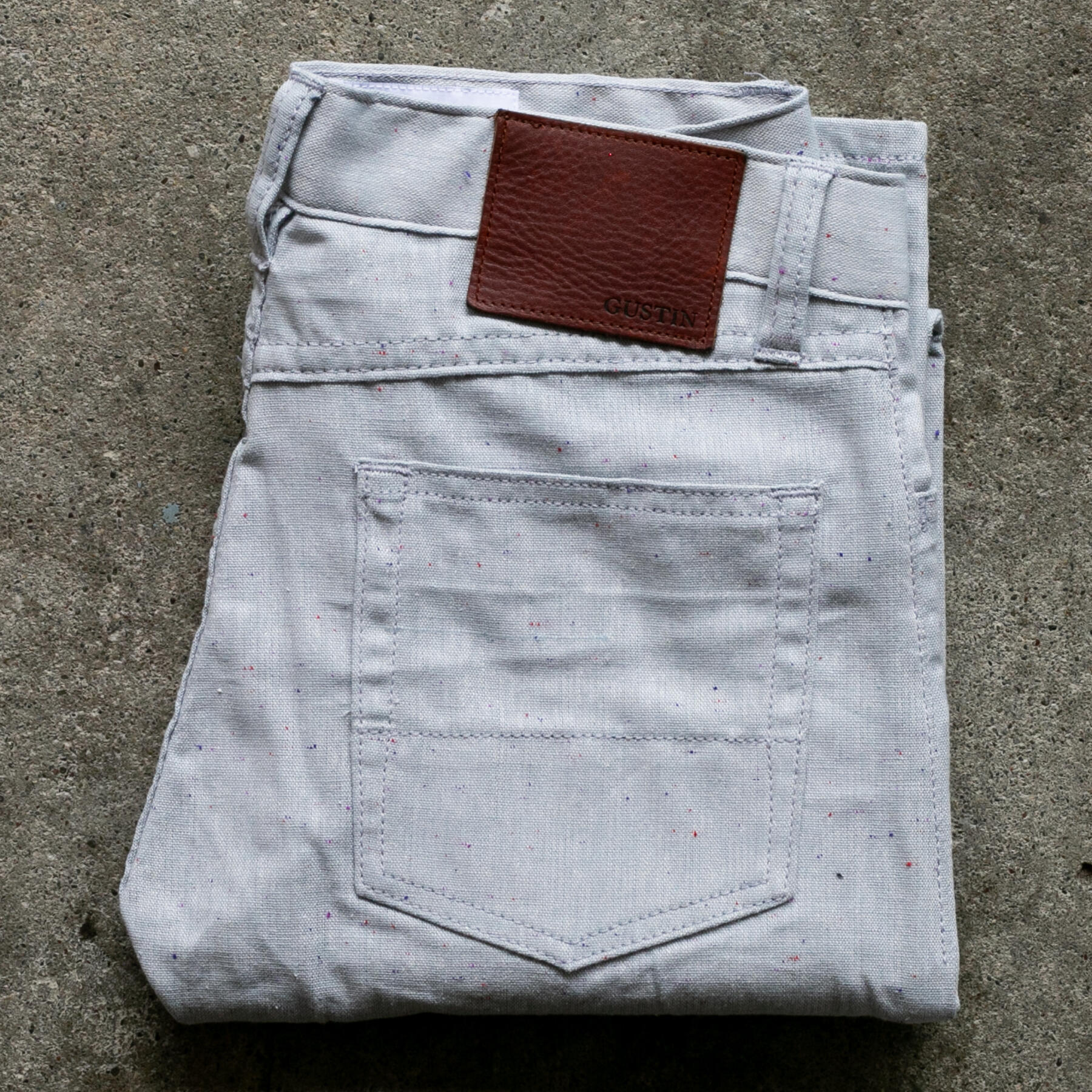 gustin #504 slate rainbow nep 5 pocket