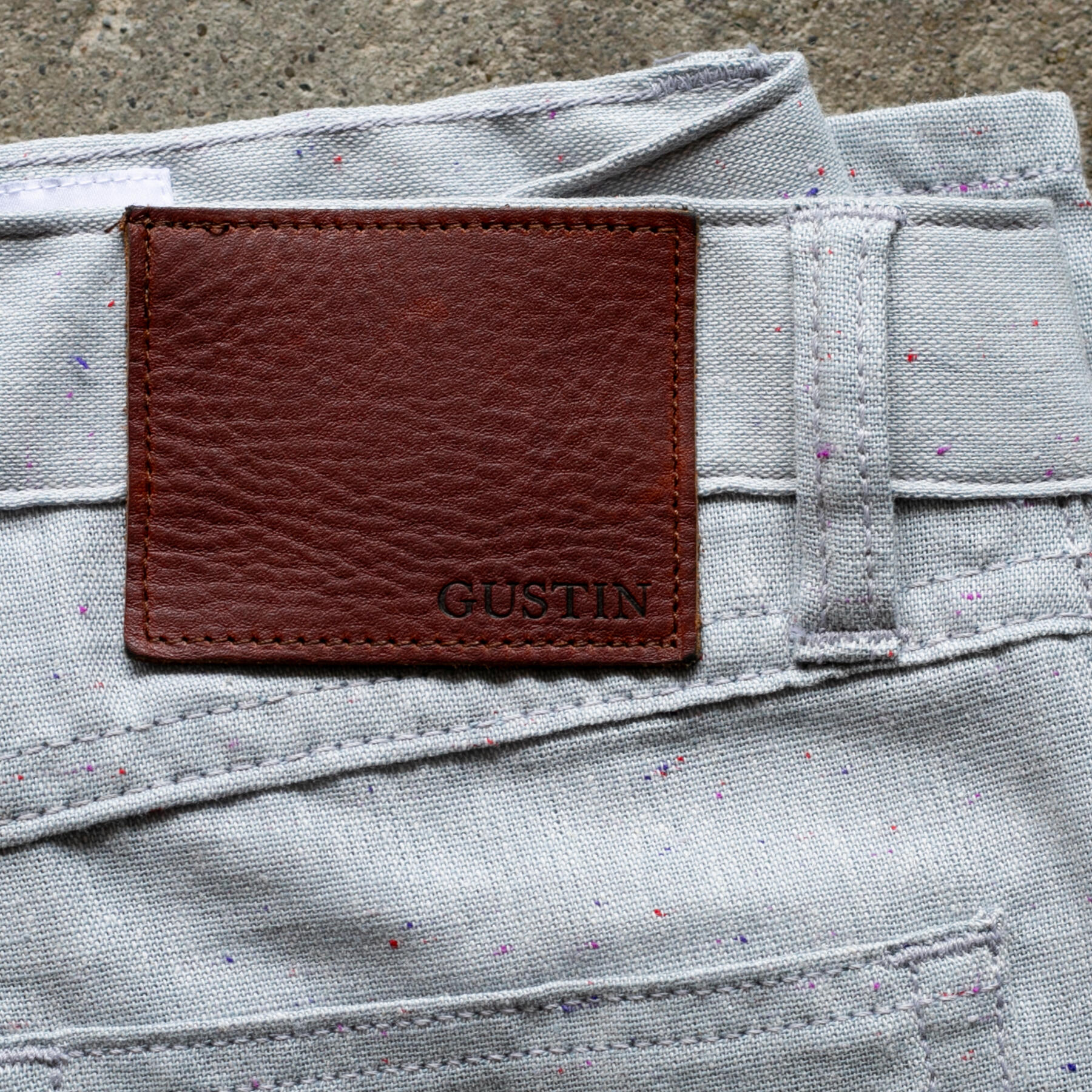 gustin #504 slate rainbow nep 5 pocket