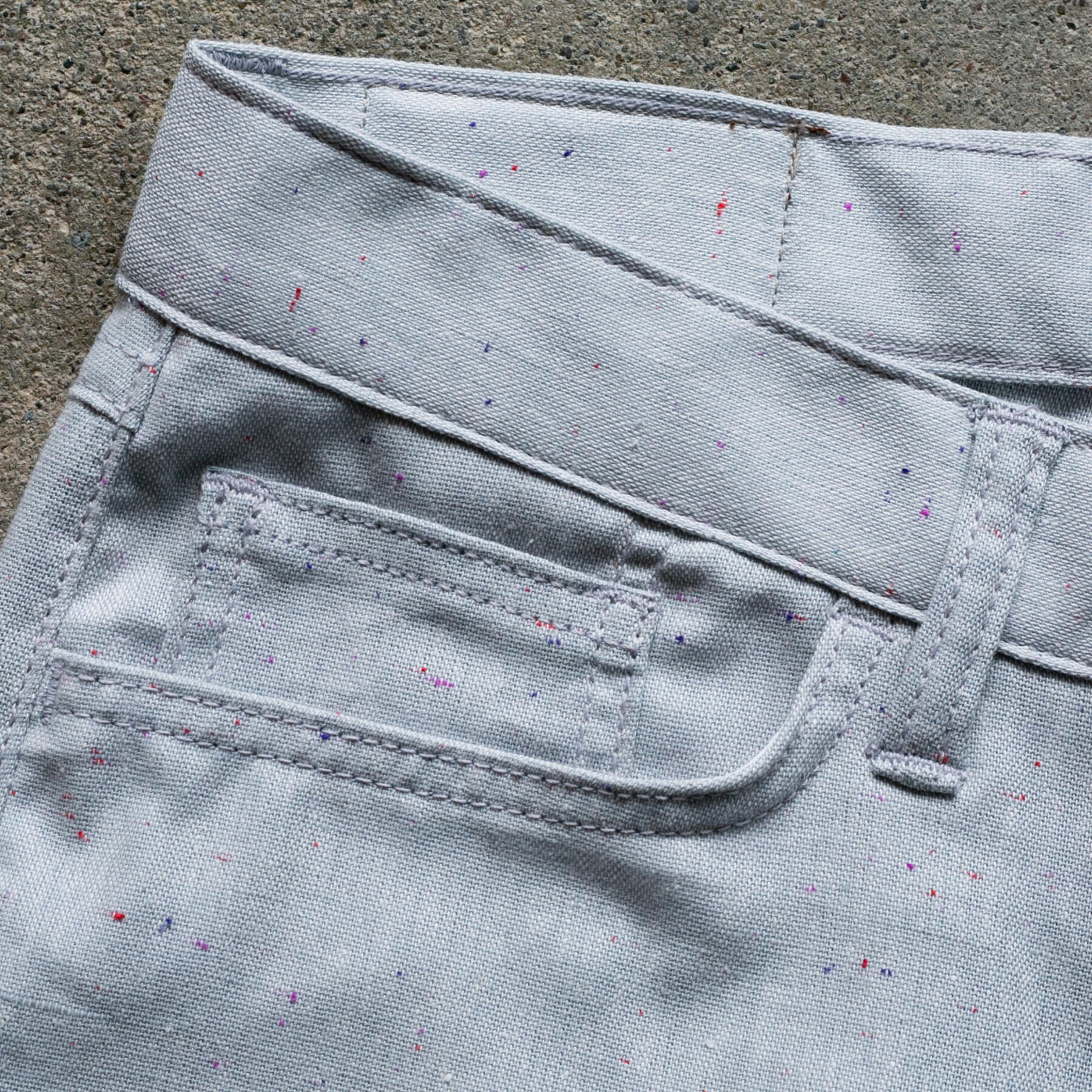 gustin #504 slate rainbow nep 5 pocket