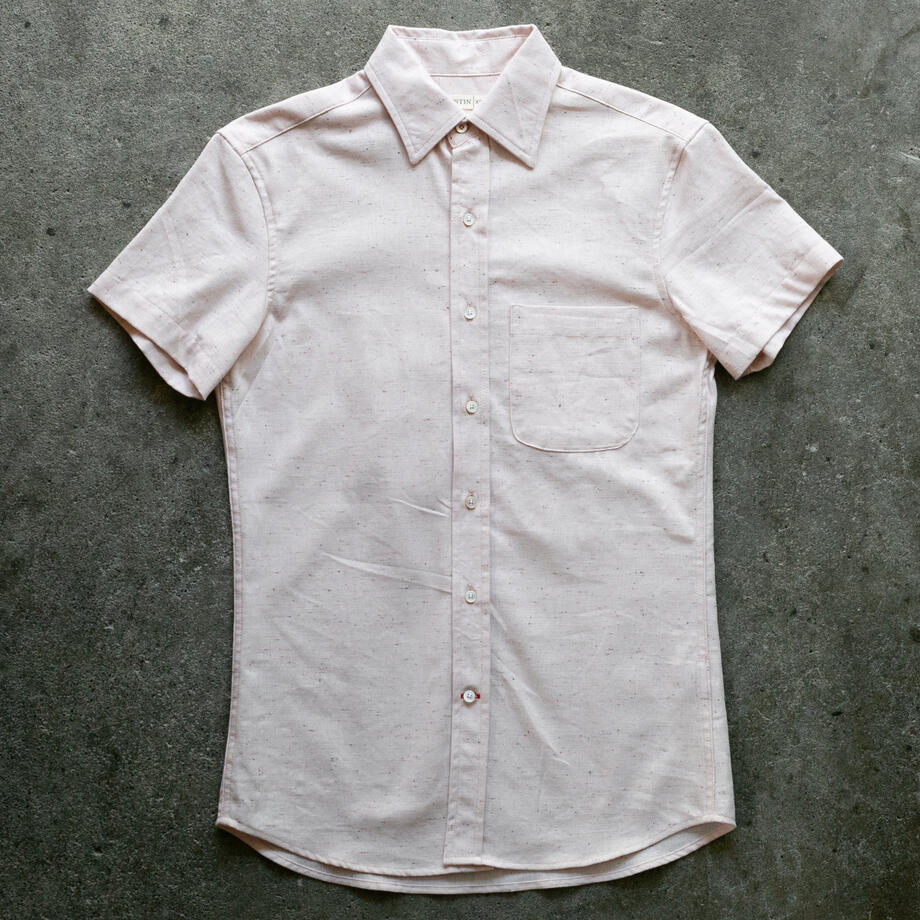 gustin #1344 cream rainbow nep shirt