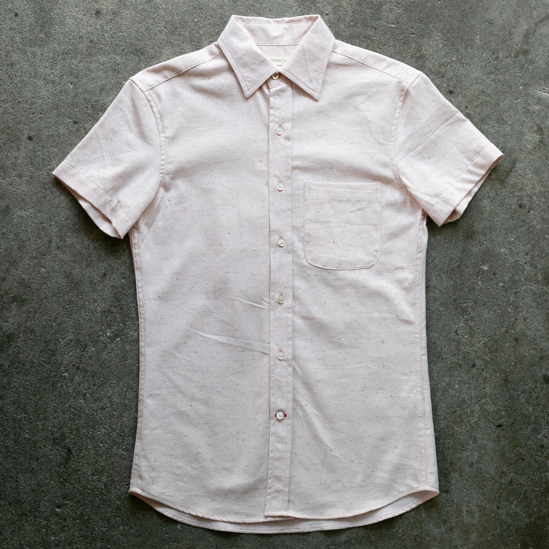 gustin #1347 cream rainbow nep shirt