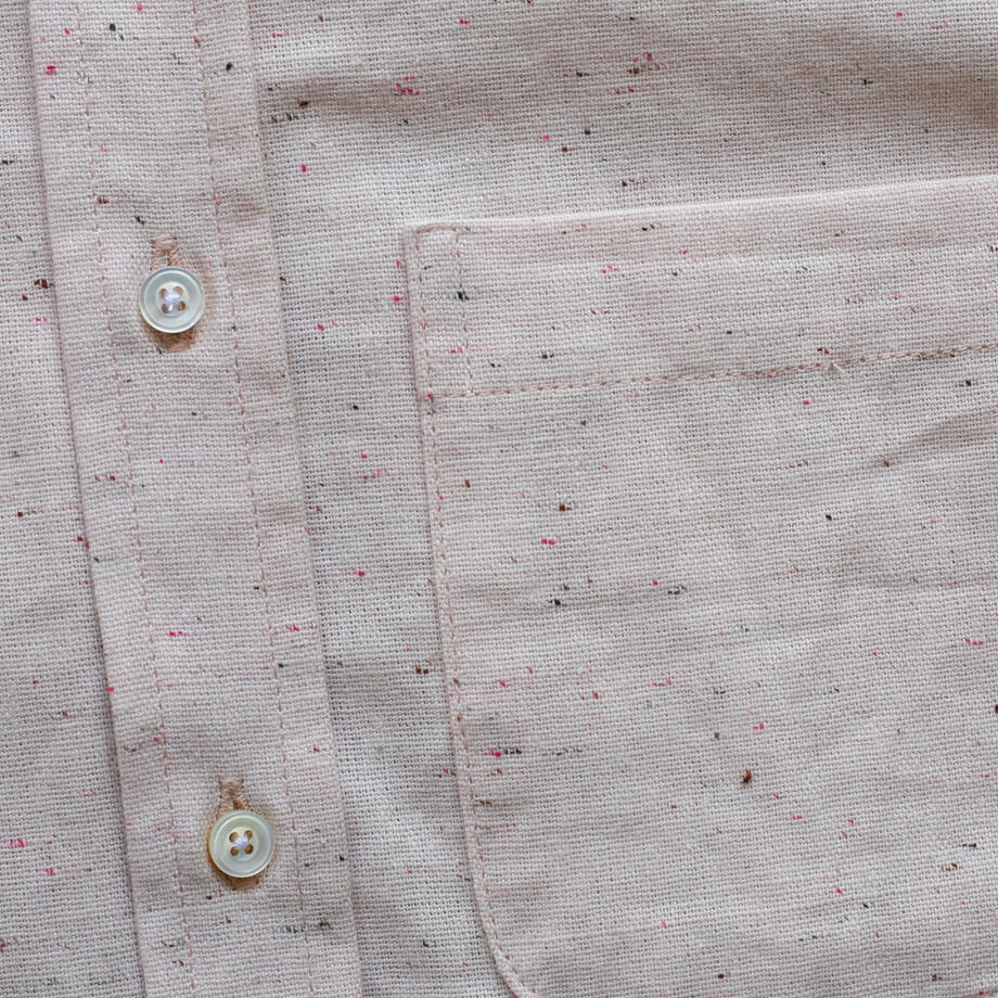 gustin #1344 cream rainbow nep shirt