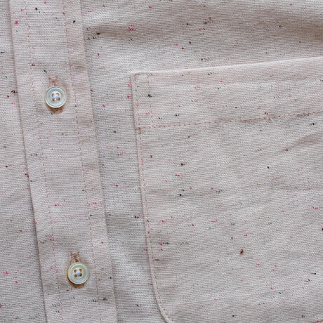 gustin #1344 cream rainbow nep shirt