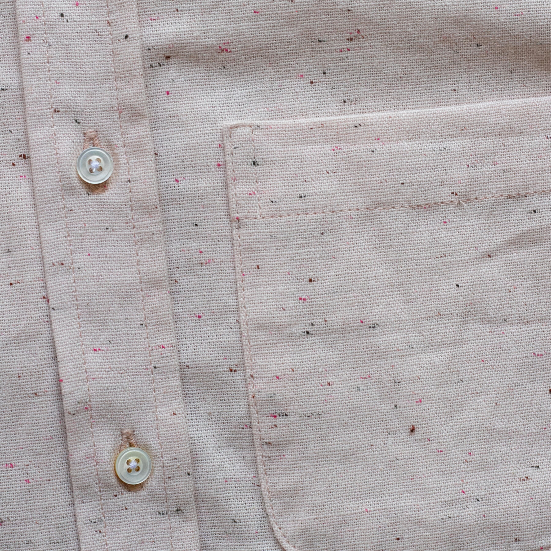 gustin #1347 cream rainbow nep shirt