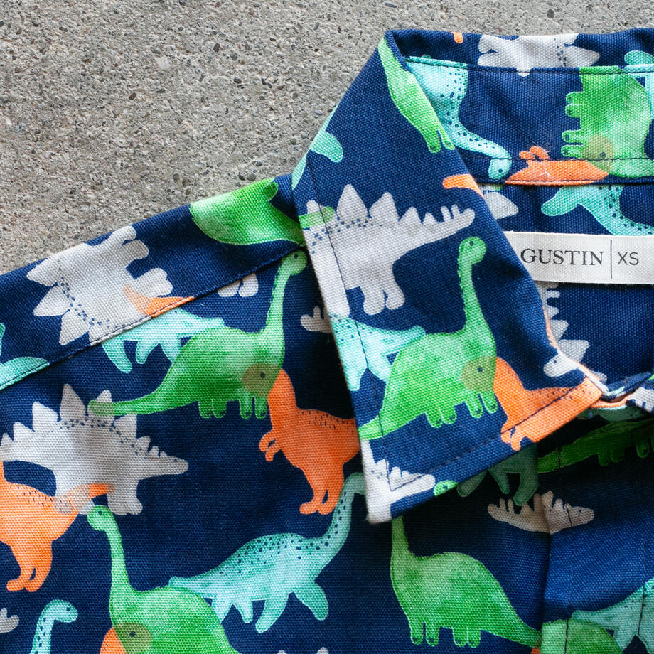 gustin #1346 dino shirt - navy