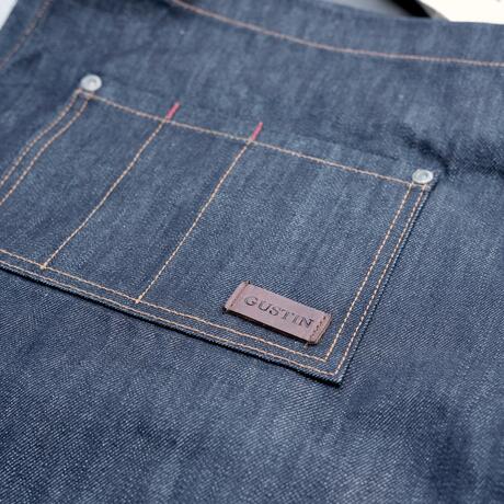 gustin indigo selvedge denim apron