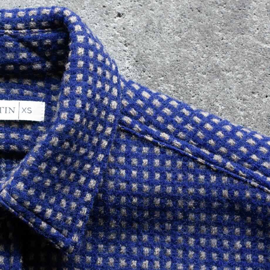 gustin #1329 monster rope basket shirt - blue