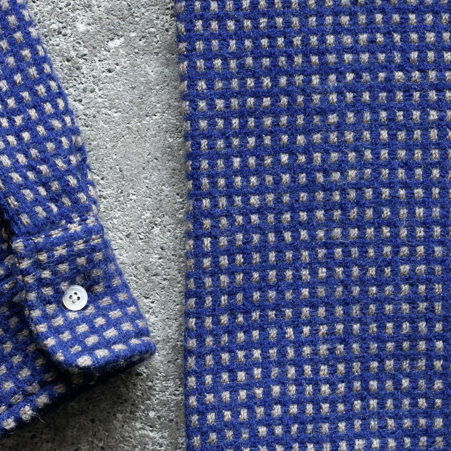 gustin #1329 monster rope basket shirt - blue