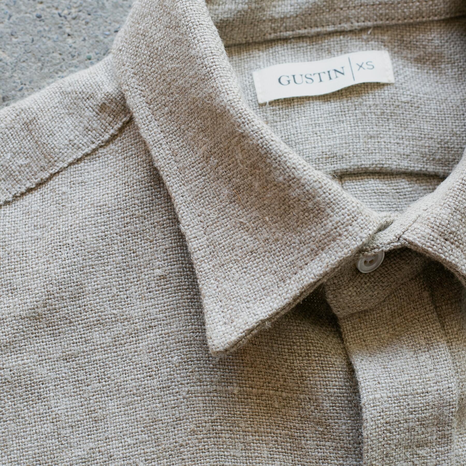 gustin #1275 beast linen shirt - natural