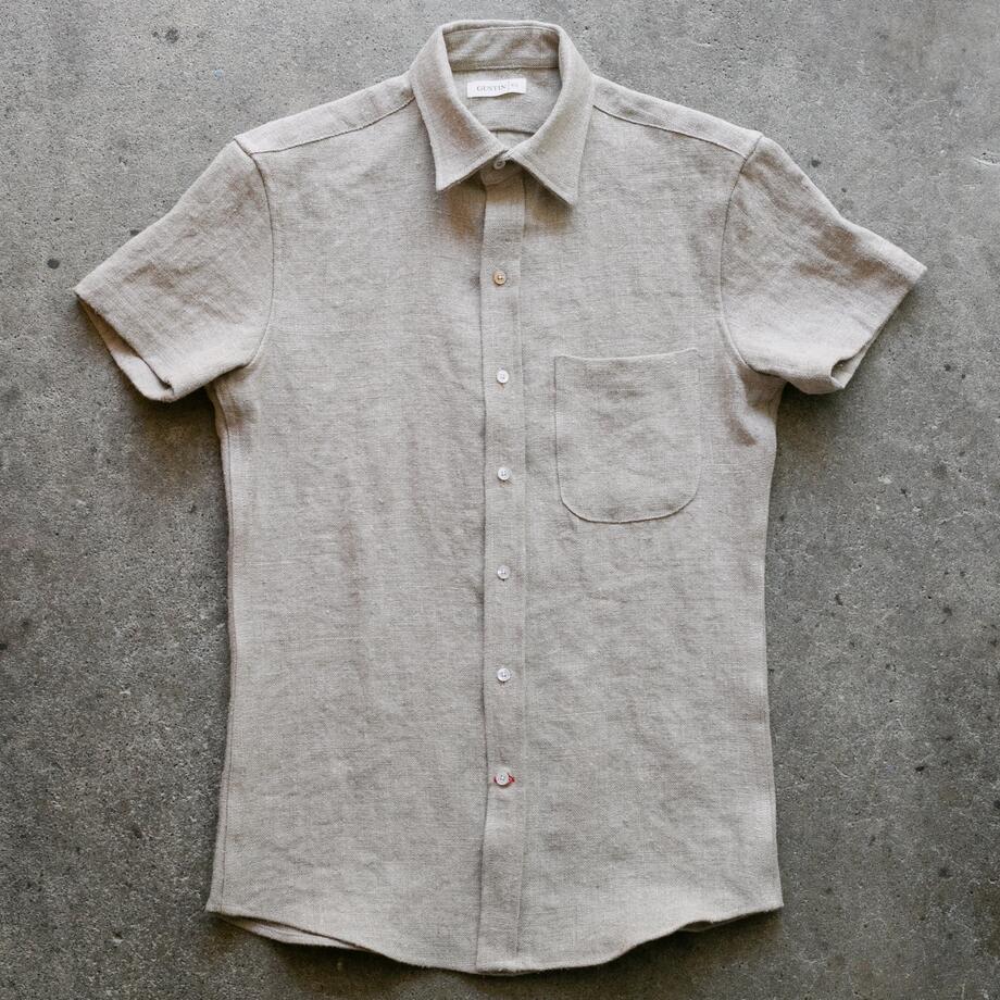 gustin #1275 beast linen shirt - natural