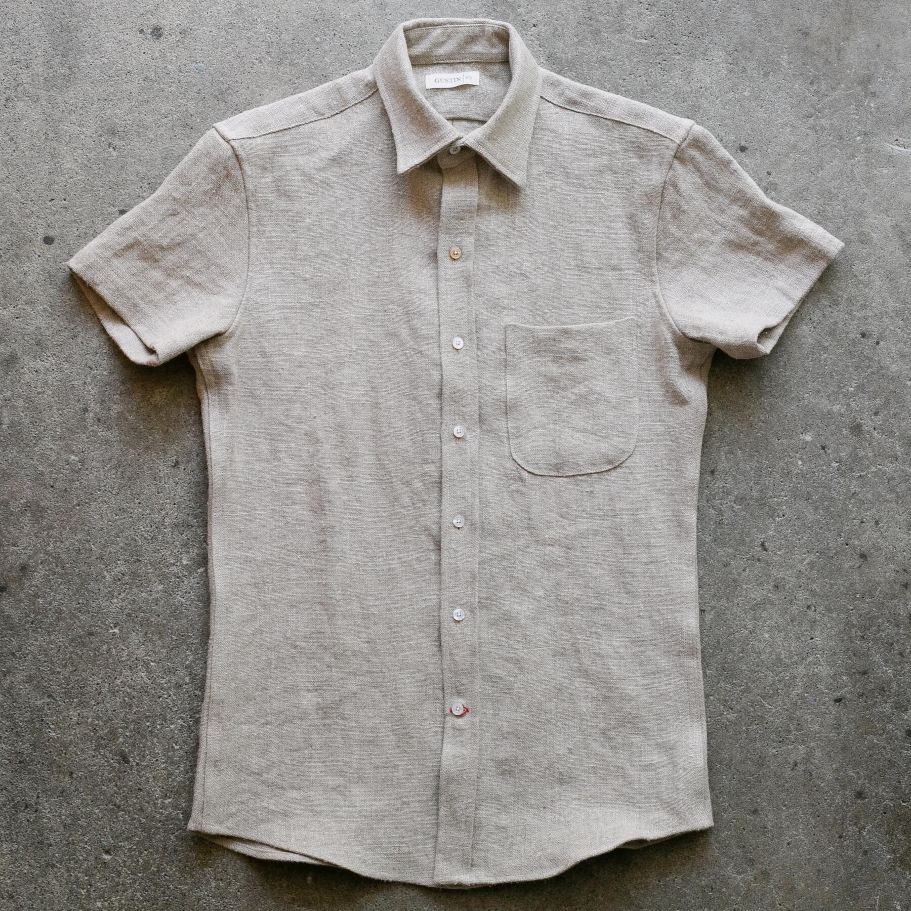 gustin #1275 beast linen shirt - natural