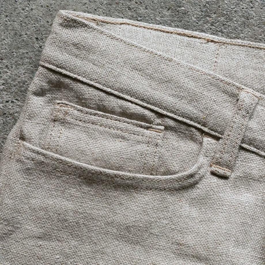 gustin #499 beast linen 5 pocket - natural