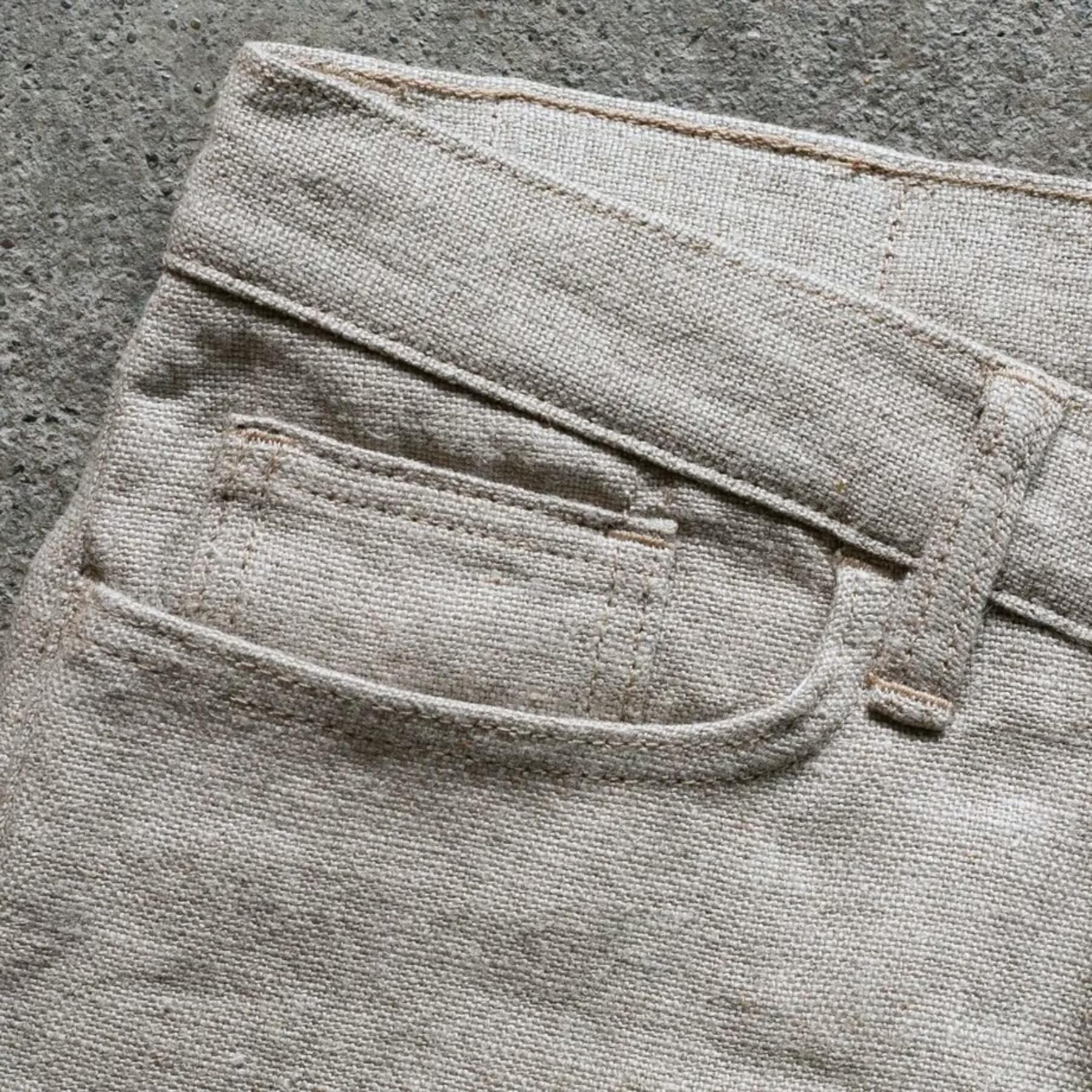 gustin #499 beast linen 5 pocket - natural
