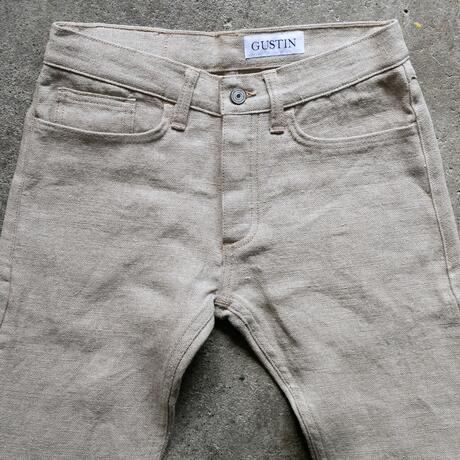 gustin #499 beast linen 5 pocket - natural