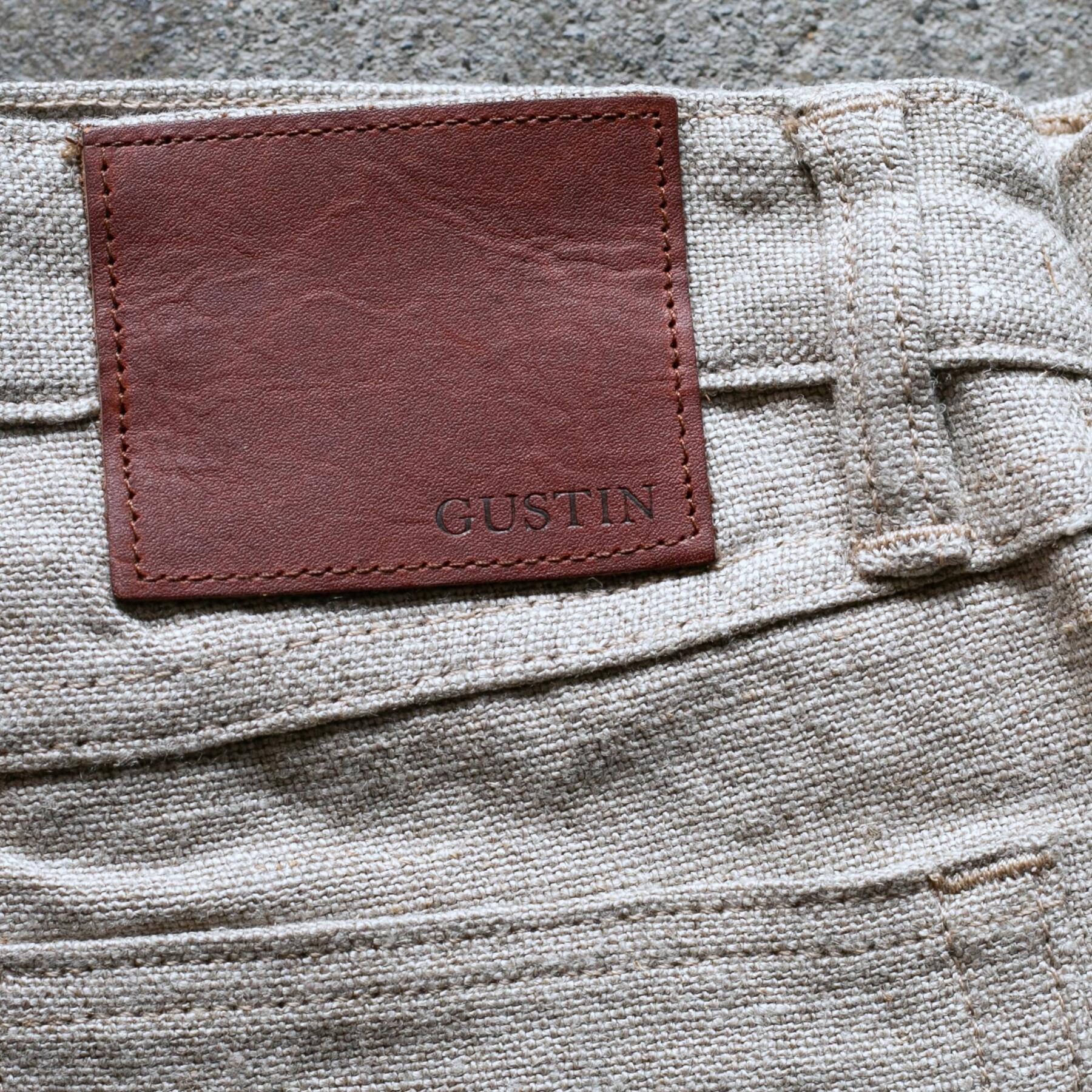 gustin #499 beast linen 5 pocket - natural