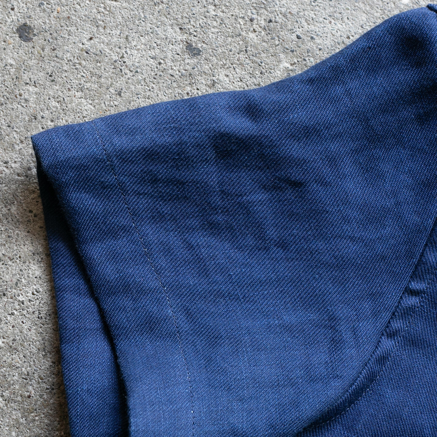 gustin #1353 japan indigo linen shirt