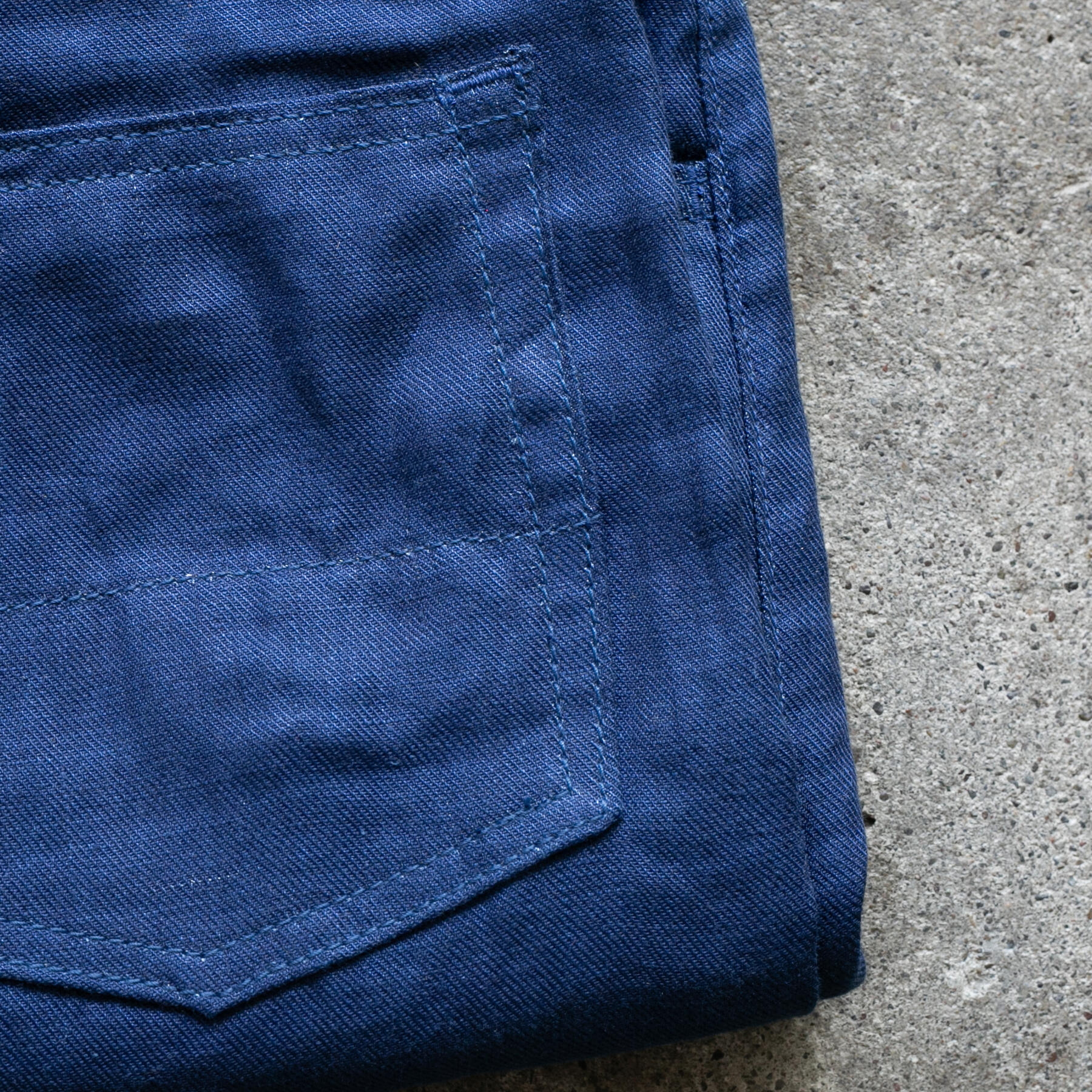 gustin #507 japan indigo linen 5 pocket