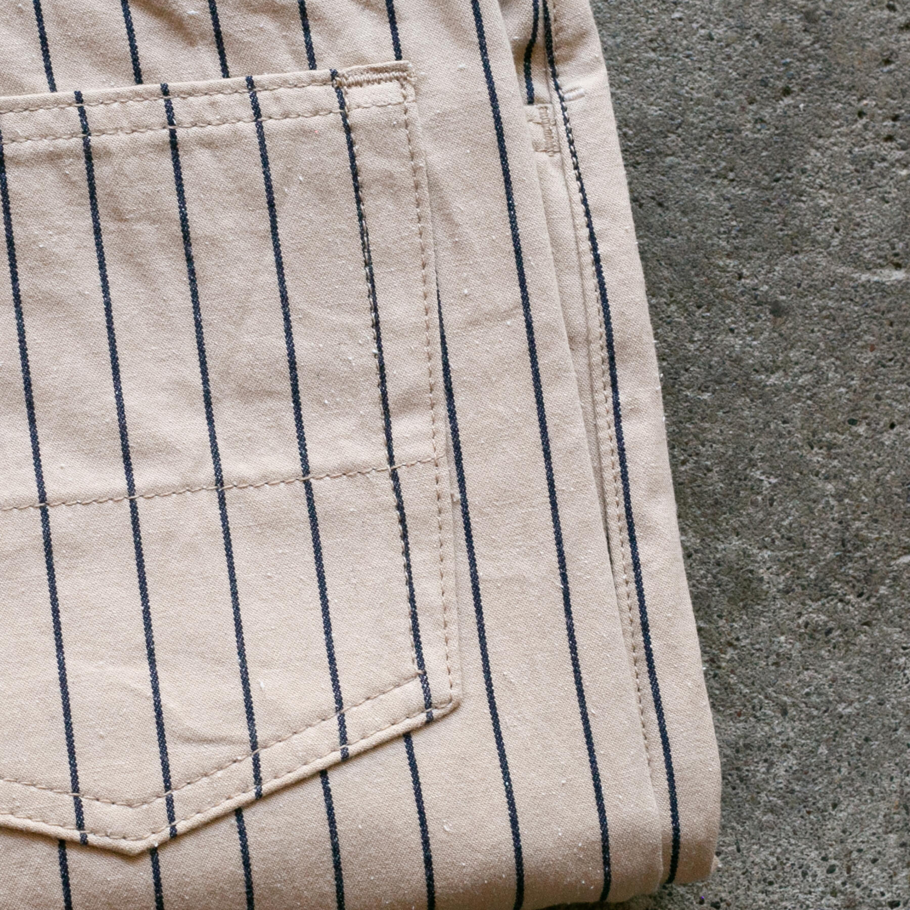 gustin #509 japan silk nep superlight - khaki pinstripe