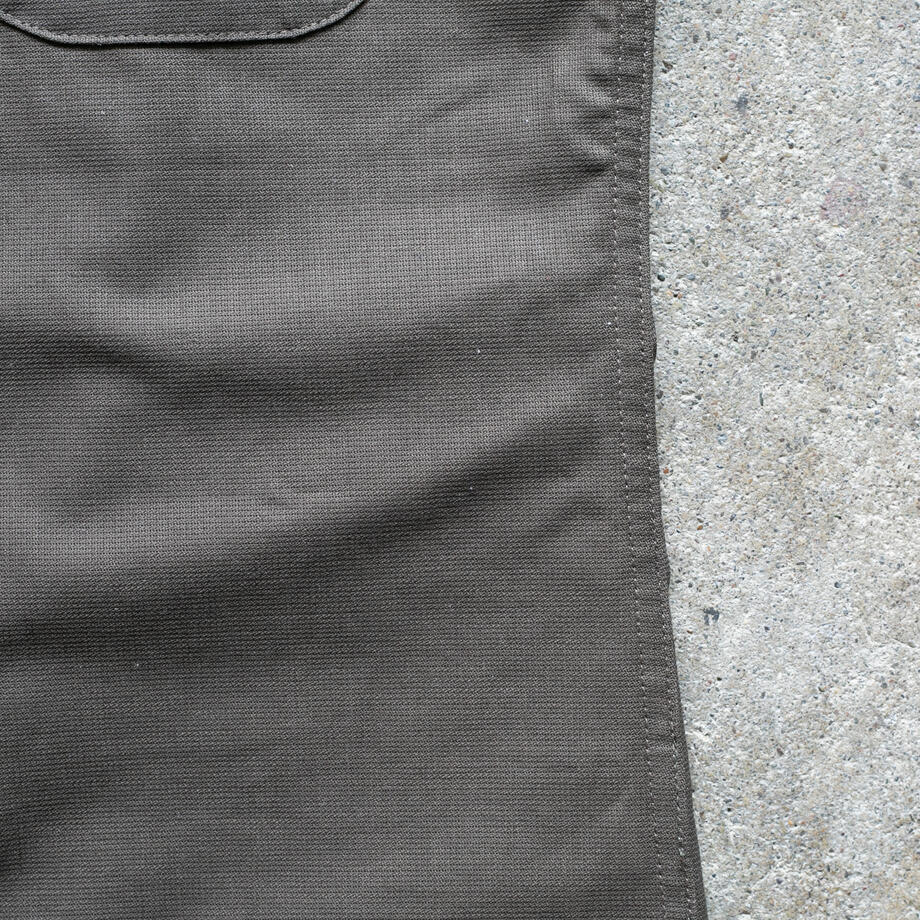 gustin #1352 panama cloth shirt - dark oak