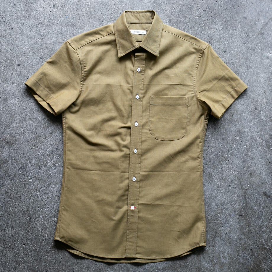 gustin #1350 panama cloth shirt - camel