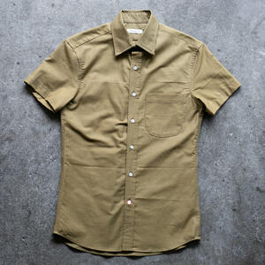 gustin #1350 panama cloth shirt - camel