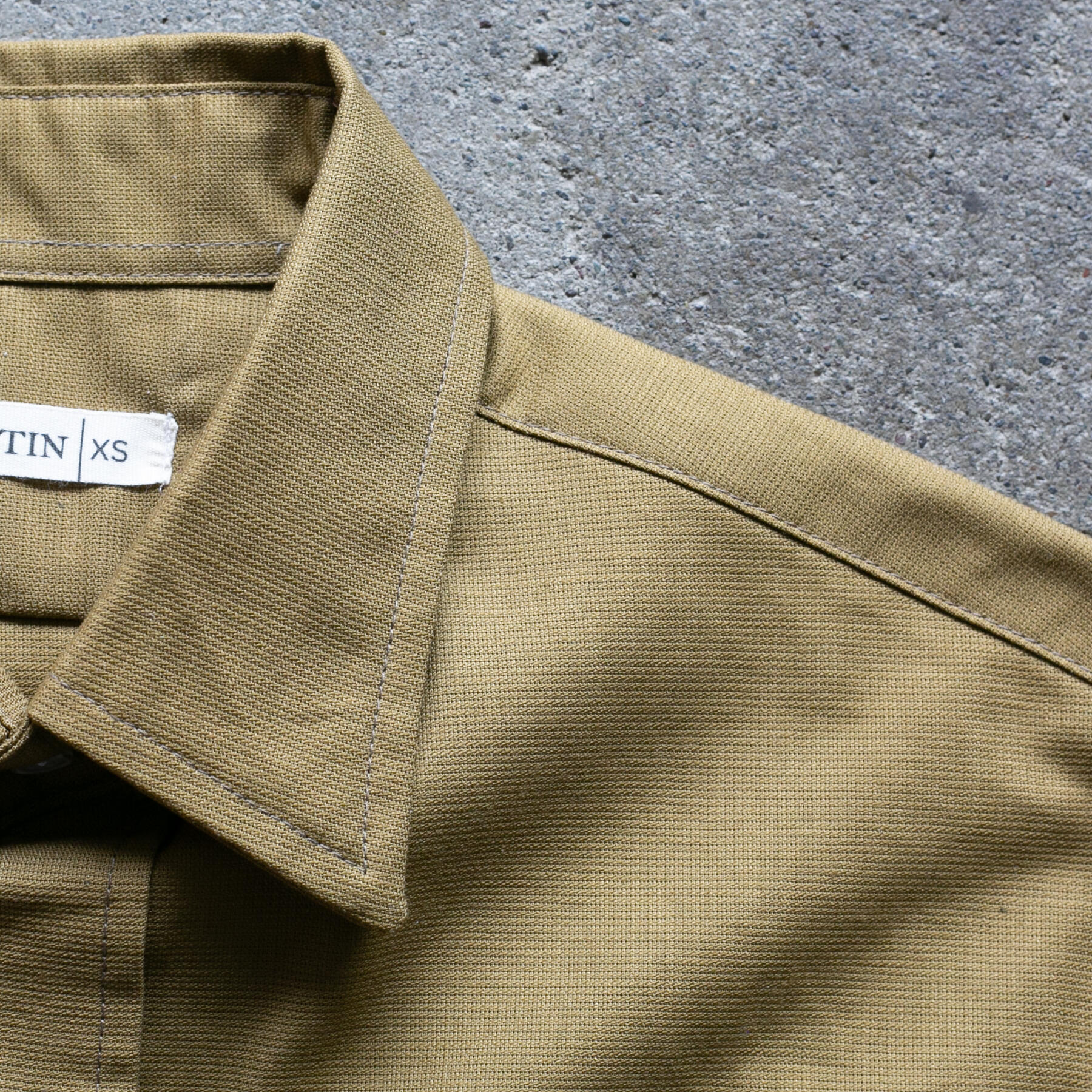 gustin #1350 panama cloth shirt - camel