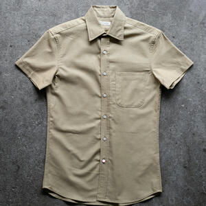 gustin #1349 panama cloth shirt - khaki