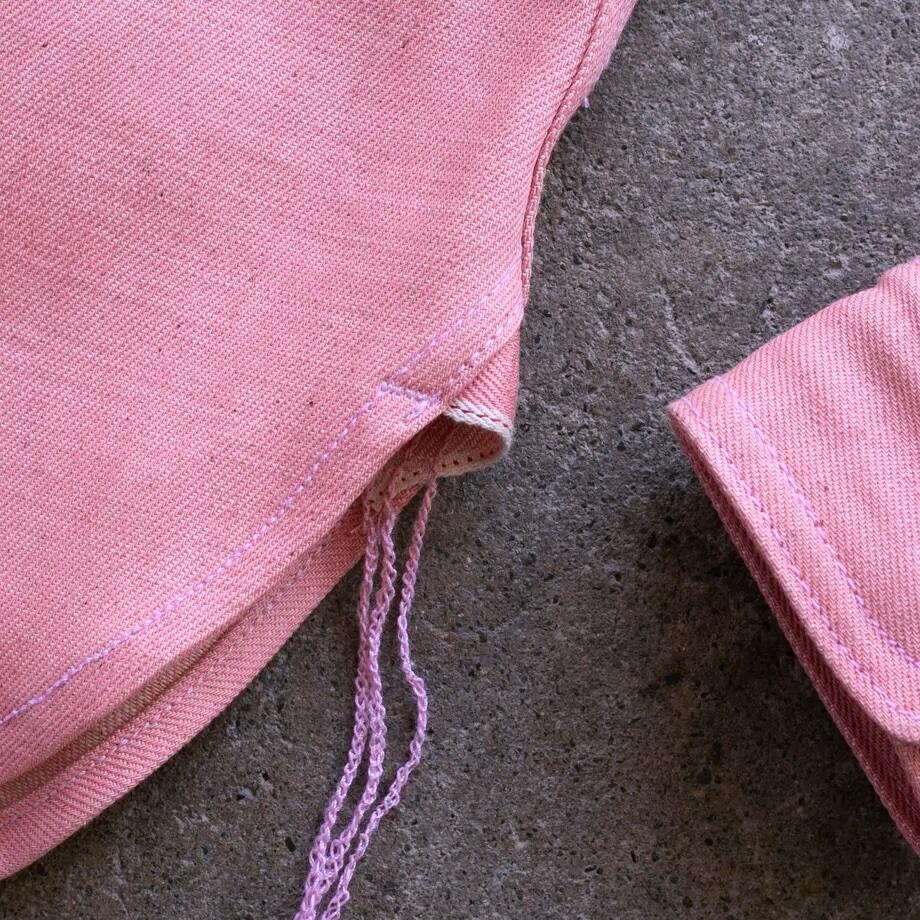 gustin #185 salmon selvedge workshirt