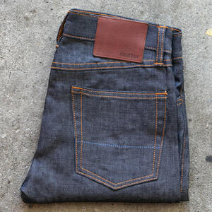 gustin #510 japan heavy linen 100 denim - indigo
