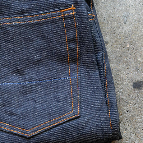 gustin #510 japan heavy linen 100 denim - indigo