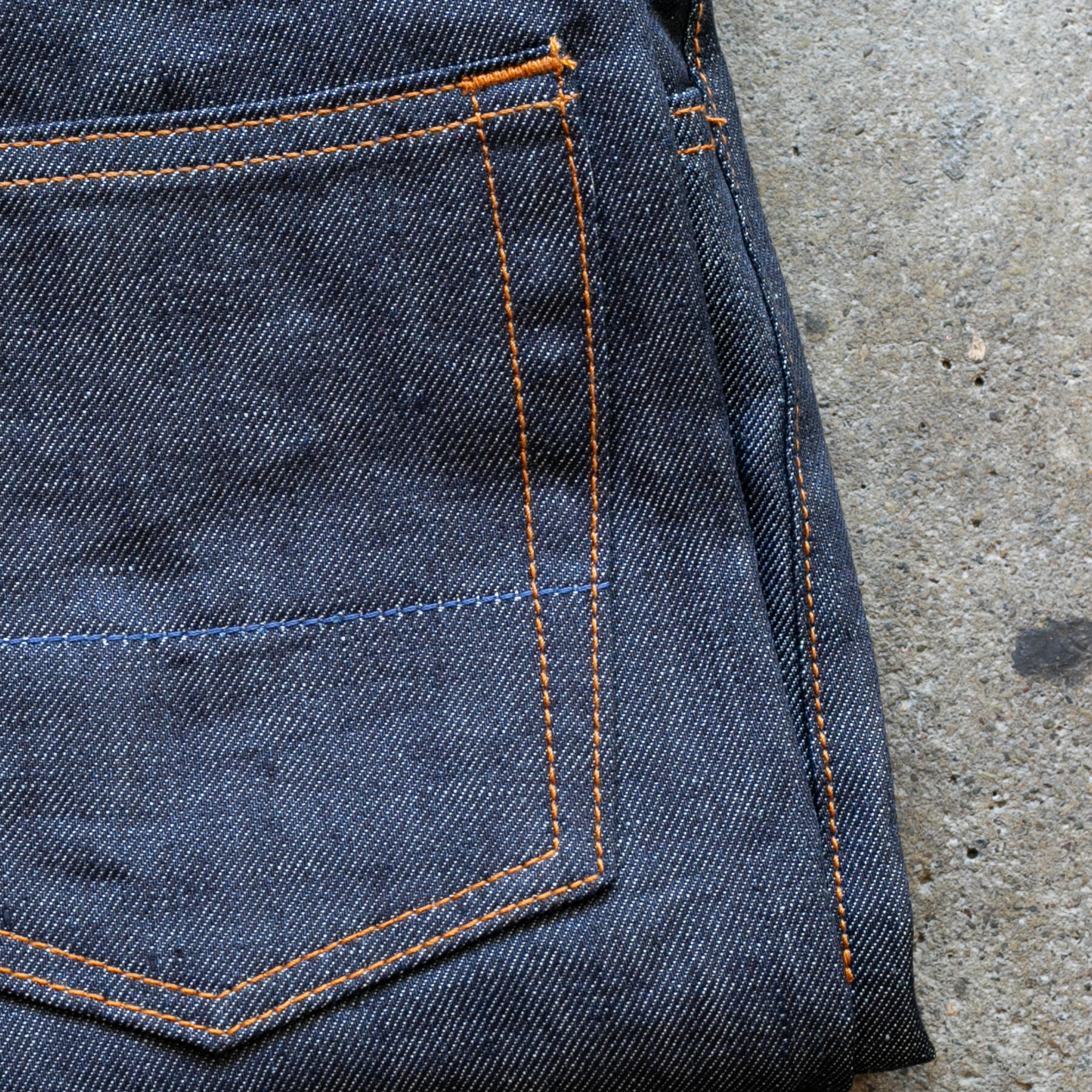gustin #510 japan heavy linen 100 denim - indigo