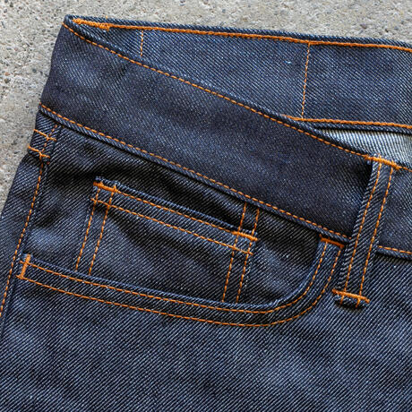 gustin #510 japan heavy linen 100 denim - indigo