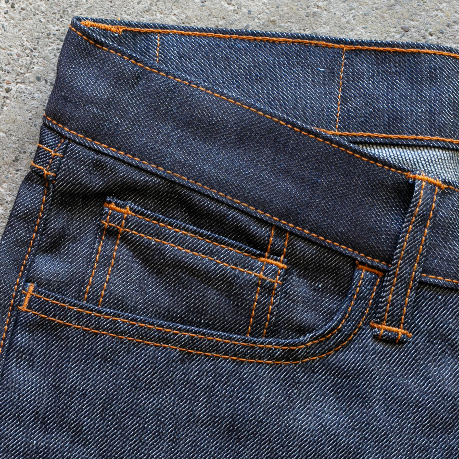 gustin #510 japan heavy linen 100 denim - indigo