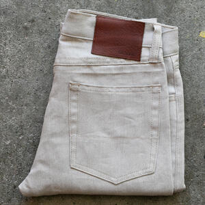 gustin #511 japan heavy linen 100 denim - natural